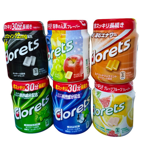 日本 clorets卡夫薄荷水果味口香糖 泡泡糖