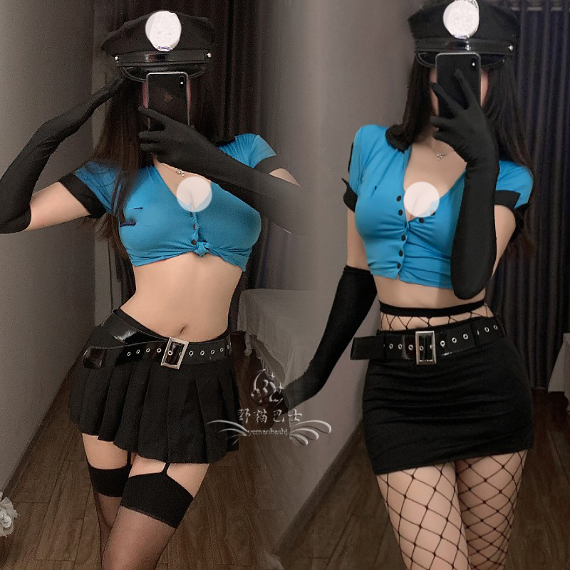 性感cos女搜查官套装秘书紧身裙