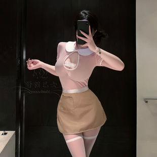 性感纯欲风女仆工装套装氛围感蛋糕店服务员系带收腰显瘦约会装女