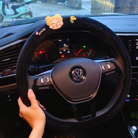 大众卡通可爱风秋冬季奔驰把套