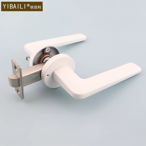 依佰利现代白色卫生间门锁金色轻奢美式浴室门锁室内卧室木门把手