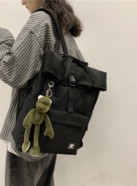 日系百搭书包女韩版高中ins15.6寸电脑背包男女大容量学生双肩包