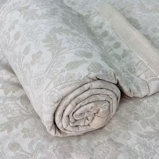 亚麻棉大提花夏被印花14支棉麻香抗菌除螨空调被 波尔多花漾被