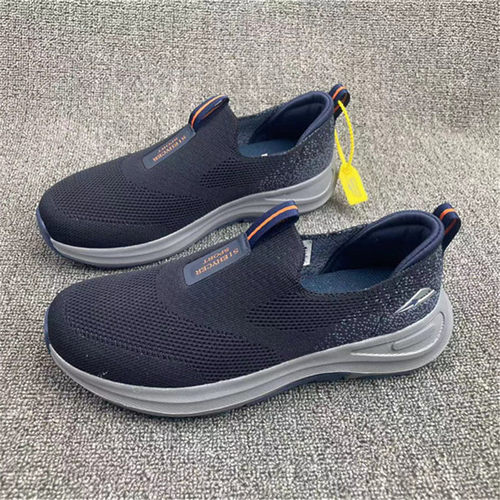 男套脚一脚蹬懒人鞋网面鞋