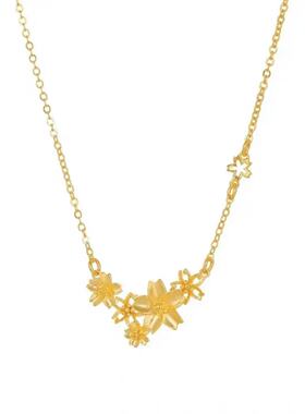 2026新款三生花镂空锁骨链