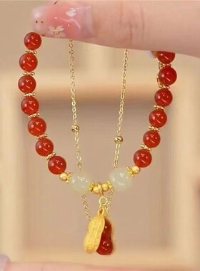 2026新款花生福牌红金手串