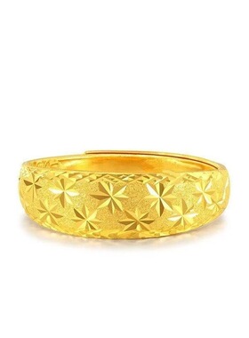 新款满天星金色小花戒指