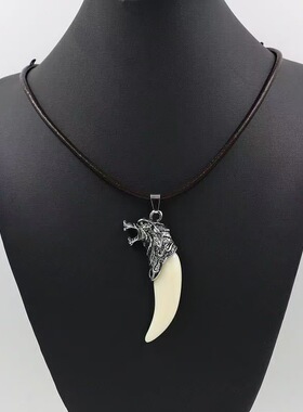 狼牙吊坠情侣项链1223