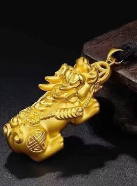 新款金色貔貅吊坠男女通用