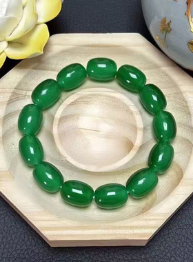 今天香港正品新疆橄榄绿手串帝王绿手链显气质招财手链送女朋友