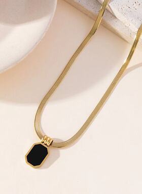 黑方牌金色蛇骨链2421