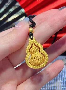 新中式金色葫芦福禄挂坠