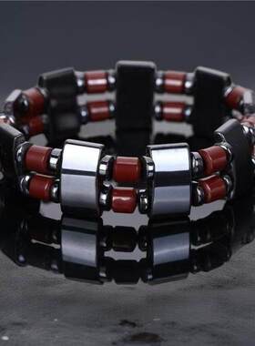 热卖创意手链个性串石黑色