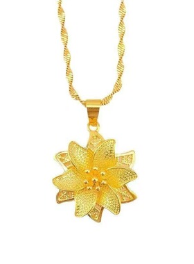 2026新款金色百合花水波链