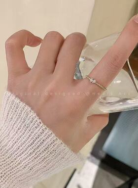 2026新款锆石爱心金色戒指