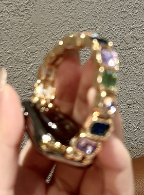 【镶钻方糖宝石】适用苹果手表S11表带iwatchs新金属高级透气新款