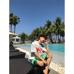 美式复古撞色基础印花T恤男女百搭宽松舒适休闲中性帅气圆领短袖