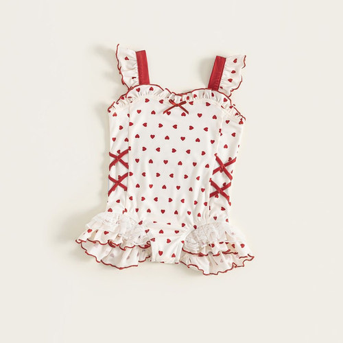 女童花边泳衣2026夏季穿搭