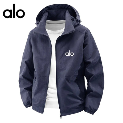 官方奥特莱斯】品牌折扣 alo潮牌 秋宽松户外休闲外套连帽夹克男