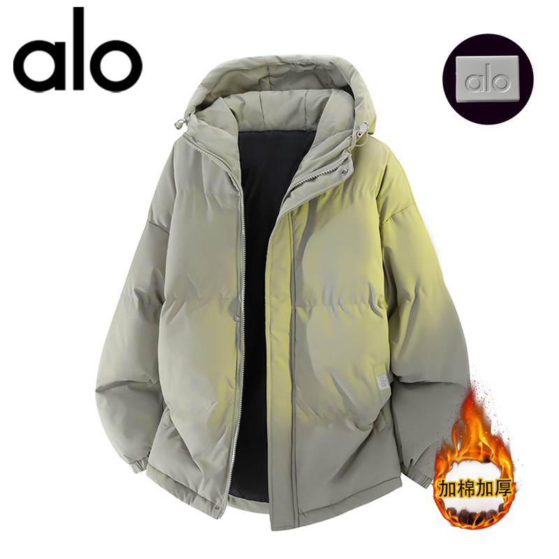 官方奥特莱斯】品牌折扣 冬季加棉保暖连帽棉衣宽松大码男外套