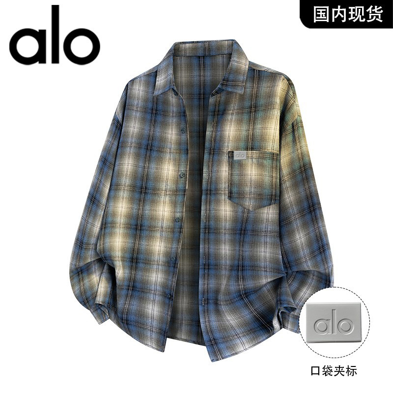 官方奥特莱斯品牌折扣2026年新款春季美式格子长袖衬衫百搭外套