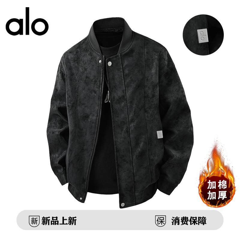 官方奥特莱斯】品牌折扣 秋冬季巴恩风皮衣男加绒加厚皮夹克外套