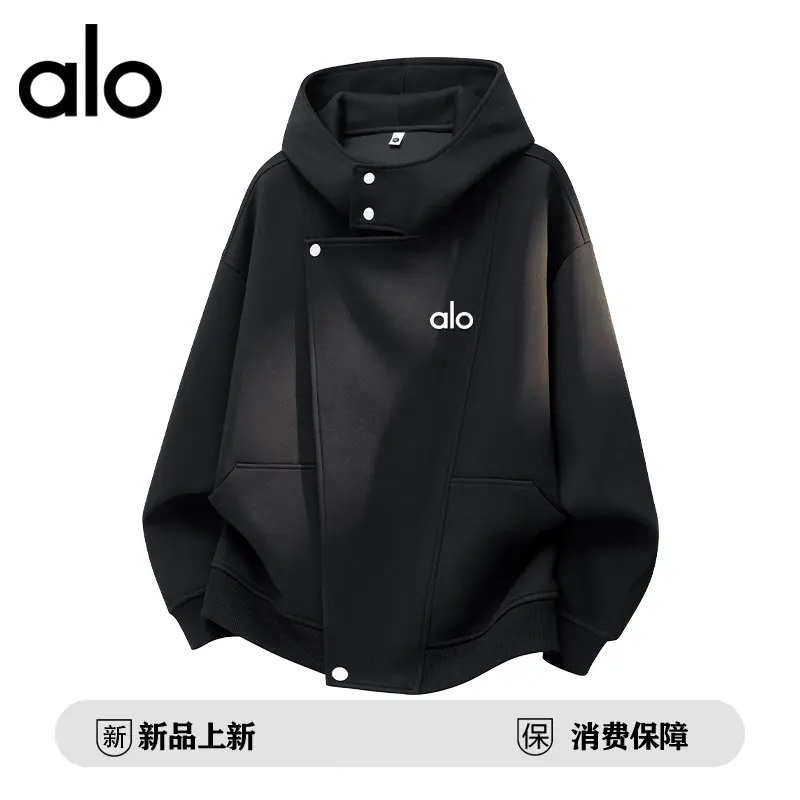 官方奥特莱斯】品牌折扣情侣秋季潮流开衫连帽卫衣男女设计感外套