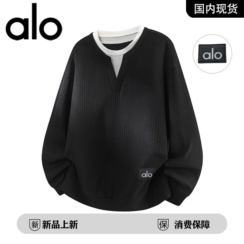 官方奥特莱斯品牌折扣2026春季新款潮流假两件长袖男士休闲卫衣,男装,大码上装,淘宝优惠券,粉丝福利购,淘宝优惠卷