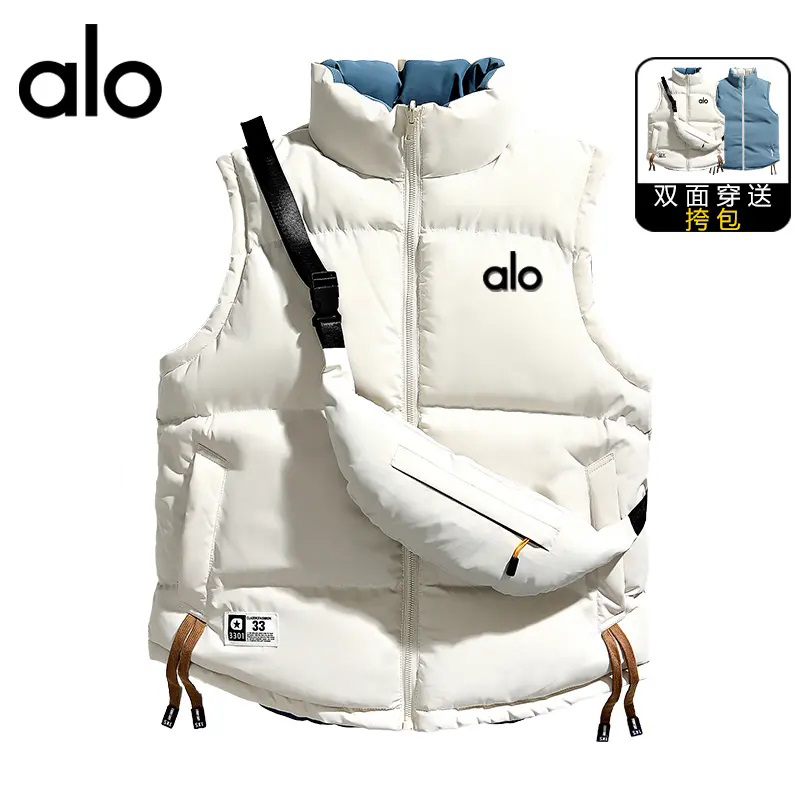 官方奥特莱斯】品牌折扣 情侣双面穿马甲男女秋冬季加厚加棉外套