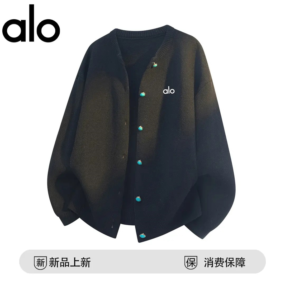 官方奥特莱斯】针织开衫男女同款春秋季宽松大码休闲百搭毛衣外套