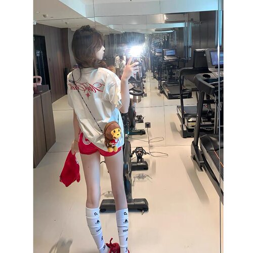 2026夏季美式北极星刺绣短袖T恤