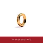 菩悦东方六字箴言黄金卡环文玩佛珠手串108隔片