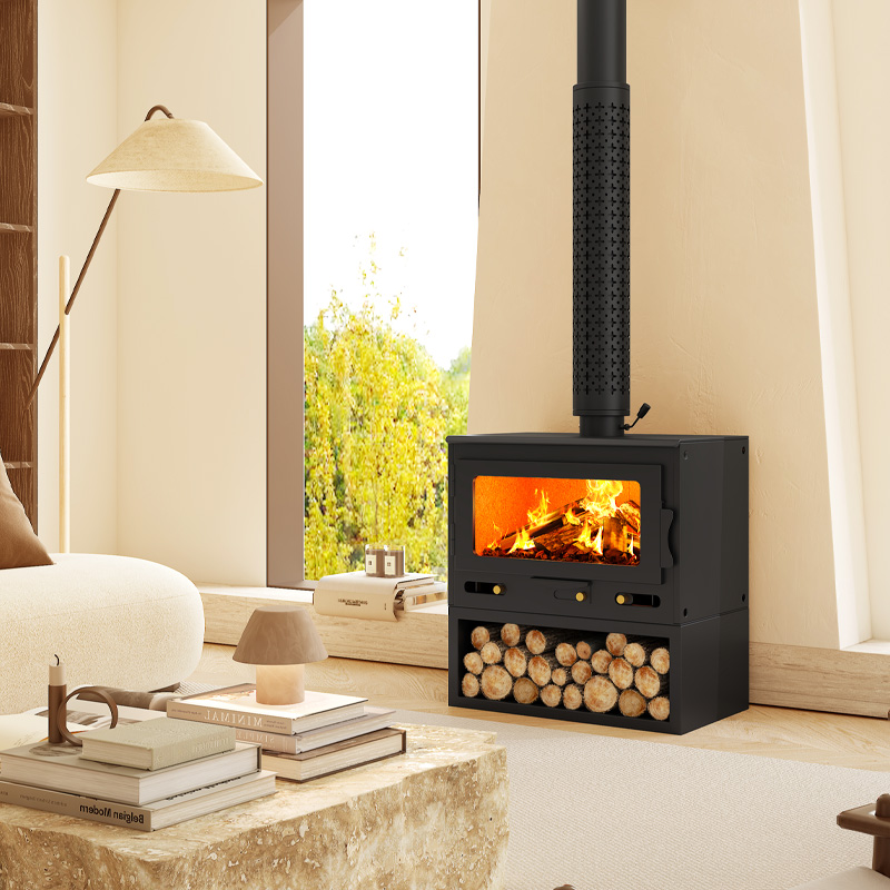 欧式真火壁炉燃木家用客厅室内别墅民宿农村取暖器烧木柴铸铁壁炉