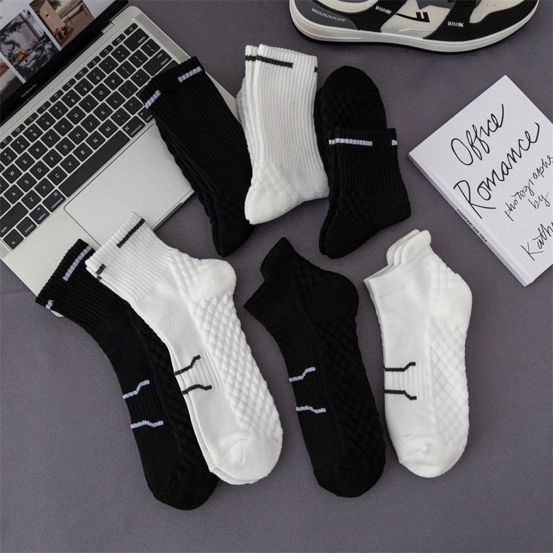 袜子男款实战篮球袜毛巾厚底减震防滑跑步爬山厚款长袜