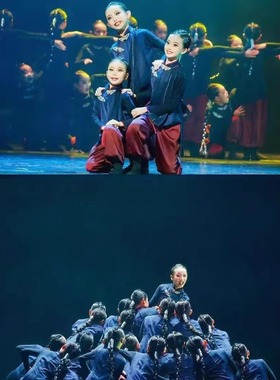 十三届小荷风采练舞蹈演出服少儿舞蹈剧目咏春少年中式练功表演服