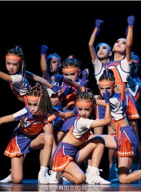 第十二届小荷风采童心协力舞蹈演出服儿童学生运动会啦啦操表演服