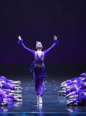 十三届小荷风采少数民族新疆情系这片土地小雪莲舞蹈演出表演服装