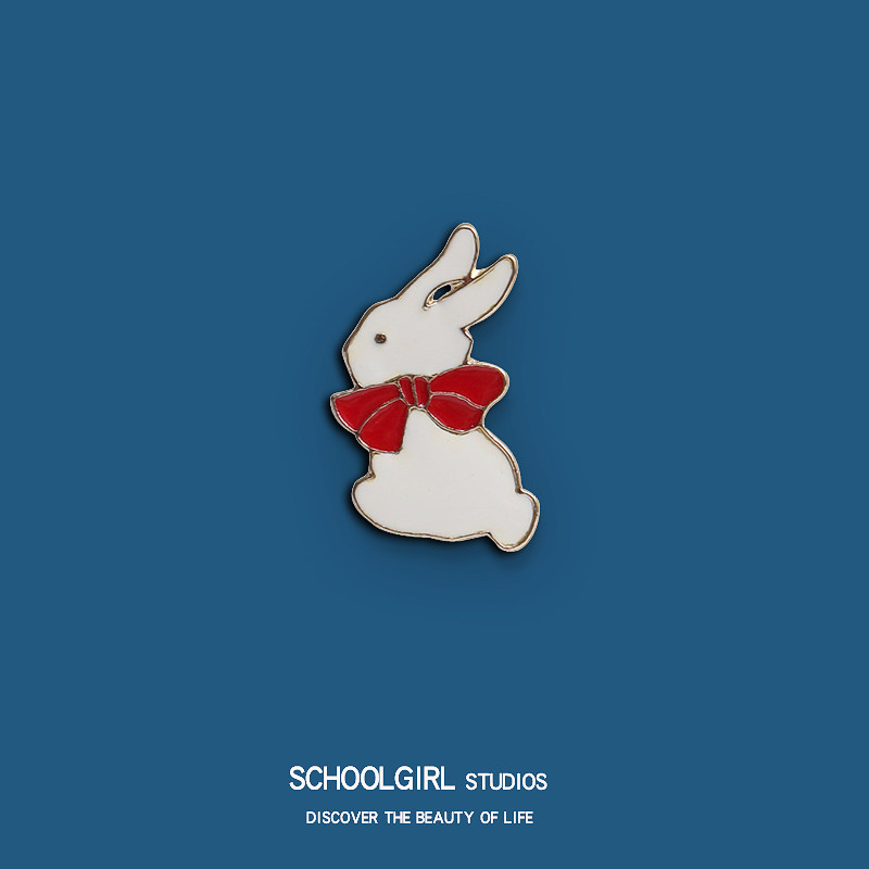 肖战同款卡通小兔子胸针可爱日系扣针固定衣服胸章书包挂件徽章