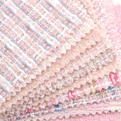 包邮 浅粉色小香风半米 半米 娃衣手工DIY布料 春秋气质外套面料