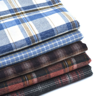 清仓红蓝色格子布料 手工布艺DIY春秋季衬衫面料年终大促