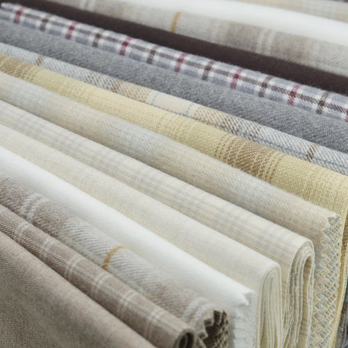 纯棉磨毛格子衬衫布料 衣服棉布磨绒面料 娃衣布料手工DIY样布