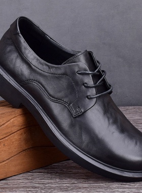 外贸男鞋真皮头层牛皮软皮软底商务休闲鞋透气百搭男士皮鞋上班鞋