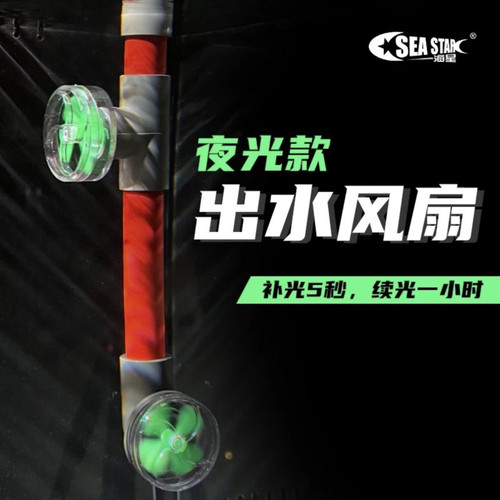 四叶草鱼缸出水口造浪喷嘴改装配件海水缸侧滤背滤可旋转水管接口
