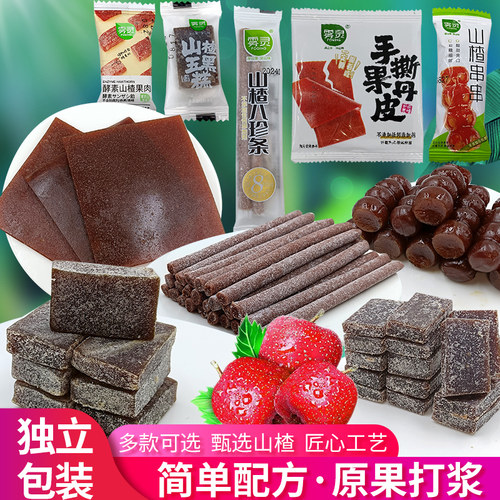 雾灵手撕果丹皮蜜桃山楂丁