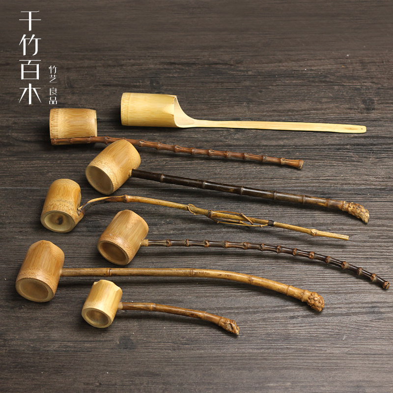 竹制长柄水勺竹根水瓢日式茶具配件功夫茶道竹酒打酒器勺酒提浇花,餐饮具,漏斗,淘宝优惠券,粉丝福利购,淘宝优惠卷