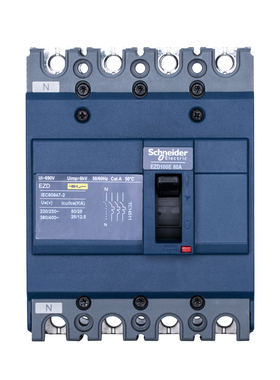 施耐德EZD塑壳断路器EZD100E 4P 60A空气开关EZD100E4060N正品