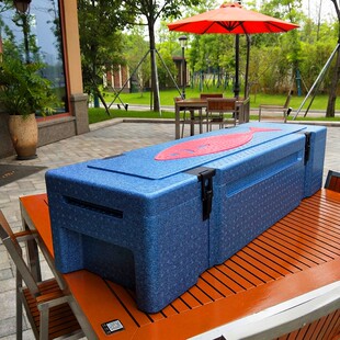 保温箱泡沫箱生鲜海鲜高档礼品盒epp商用包装礼盒豪华礼包 长鱼箱