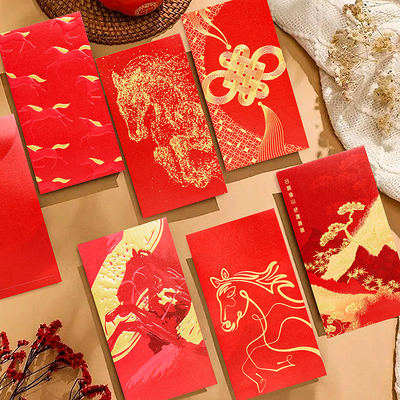 广东利是封高端款烫金红包结婚