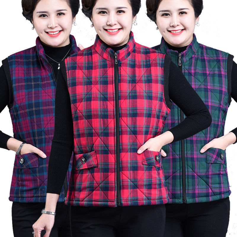 中老年女生棉马甲大码女马甲