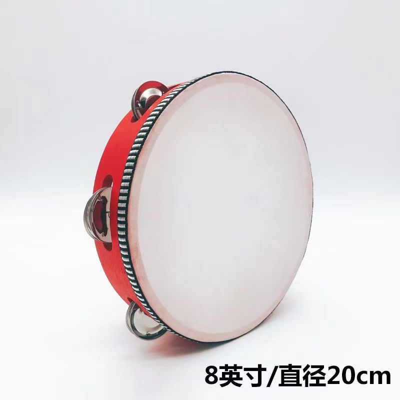 贝倍妙铃鼓儿童舞蹈考级手摇鼓幼儿园手拍鼓打击乐器新疆舞蹈铃鼓